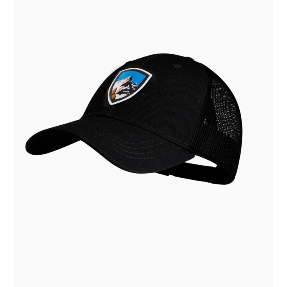 Kuhl Born In The Mountains‎ Trucker Hat Black Mesh Snapback Baseball Cap
